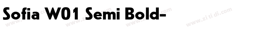 Sofia W01 Semi Bold字体转换